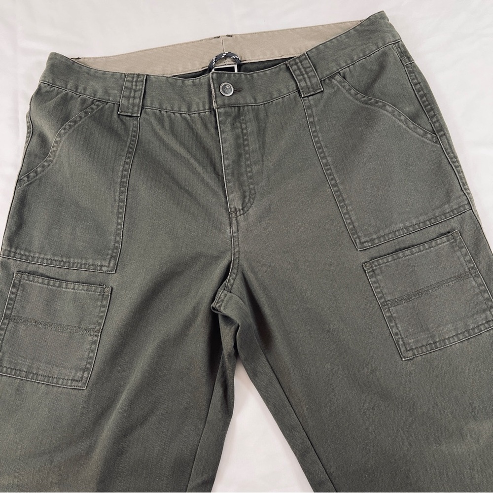 Women’s The North Face Olive Utility Hiking Outdoor Pants Boot Cut Size 14